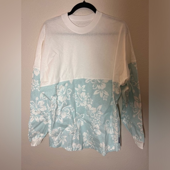 Spirit Jersey Hibiscus Long Sleeve Tee - XS (New Without Tags) - Picture 1 of 4